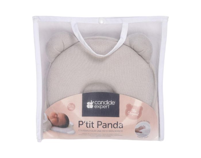 CANDIDE Coussin Cale Tte Bb P'tit Panda - Gris  (4)