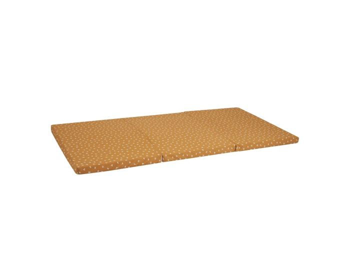 CANDIDE Matelas Bb Pliant - 3 Parties - Fleuri Camel -  60 x 120 cm  (6)