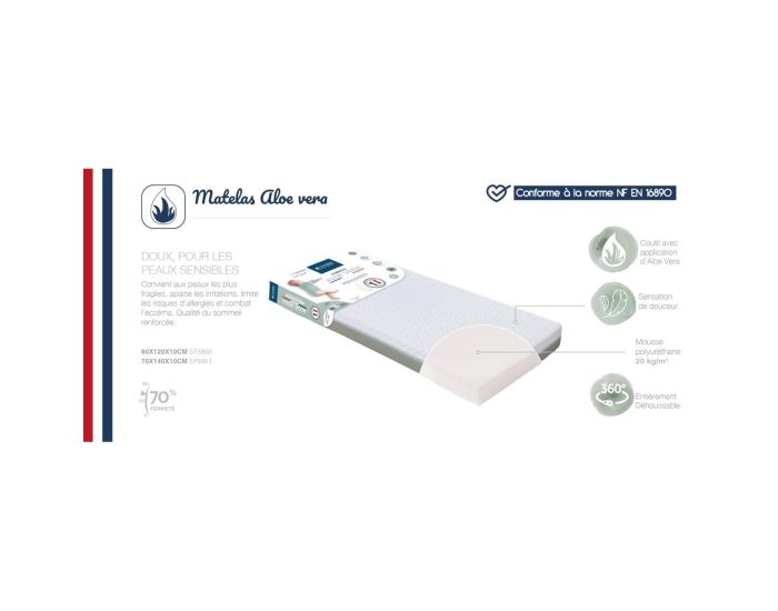 CANDIDE Matelas Bb Alo Vera - Dhoussable 360  (15)