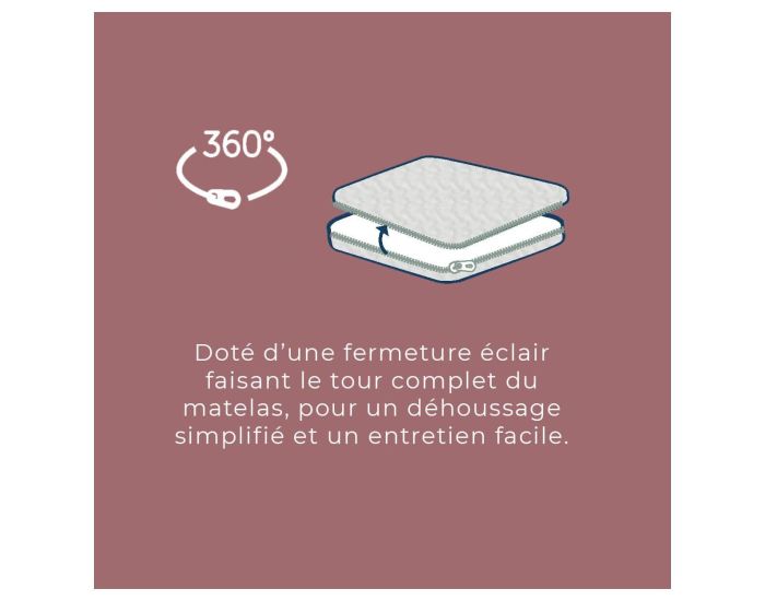 CANDIDE Matelas Bb volutif Bien-tre - Dhoussable 360  (7)