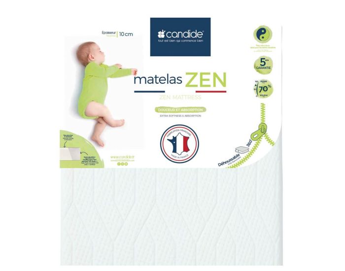 CANDIDE Matelas Bb Zen - Dhoussable 360  (10)