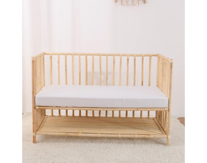 BABYKARE Lit volutif Cododo Rotin Naturel - 70 x 140 cm (2)