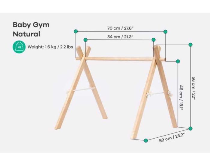 LEG&GO Arche d'veil en Bois pour Bb - Ds la naissance (1)