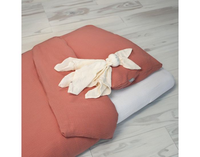 SEVIRA KIDS Parure de Lit, Housse de Couette et Taie d'Oreiller  Jeanne - Terracotta (1)