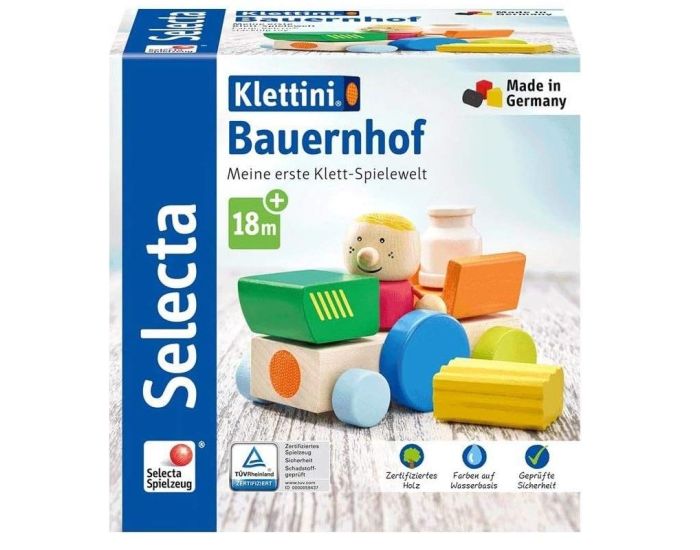 SELECTA Vhicule de la Ferme, Velcro - 7 Pices - Ds 1 an  (3)