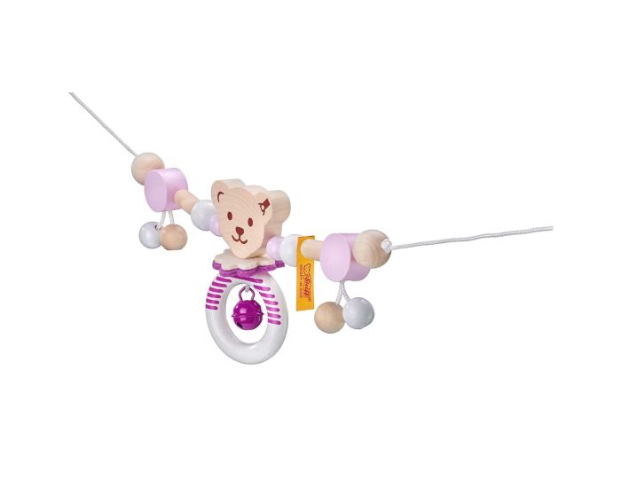 SELECTA Chane pour Poussette Ours Steiff - Rose - Ds 12 mois  (2)