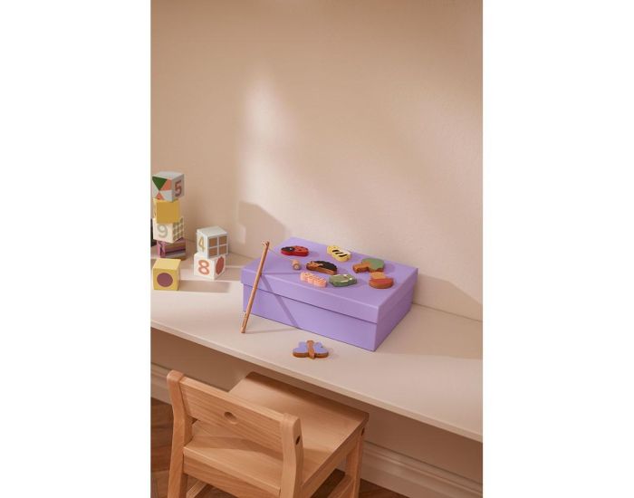 KID'S CONCEPT Cubes en Bois - Edvin - 10 Pices - Ds 12 mois  (5)