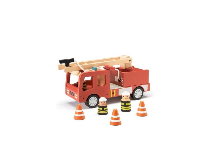 KID'S CONCEPT Camion de Pompiers en Bois - Aiden - Ds 3 ans  (5)