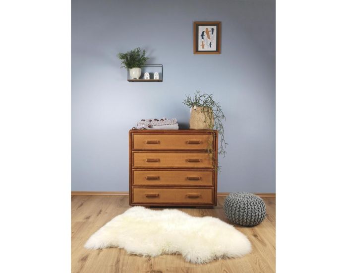 NATTIOT Tapis Enfant - Sheepskin Douchka - Ivoire - 67 x 100 cm (1)