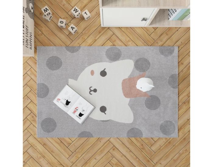 NATTIOT Tapis Enfant - Princesse Lola Polka  (2)