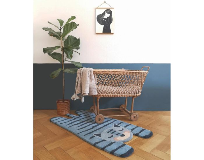 NATTIOT Tapis Enfant - Tigre Bleu (1)