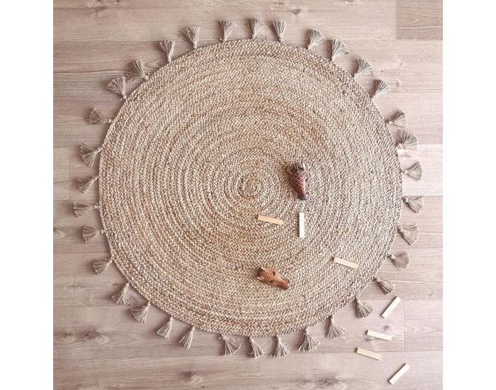 NATTIOT Tapis Jute - Else -  140 cm (1)