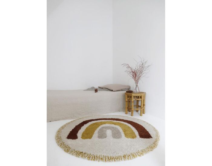 NATTIOT Tapis Enfant - Arc en Ciel - Bohemian Rainbow -  120 cm (3)