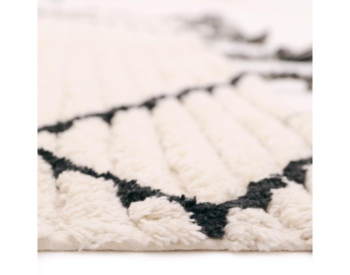 NATTIOT Tapis Coton - Viktor - Black - 100 x 150 cm (4)