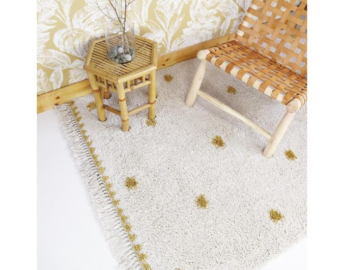 NATTIOT Tapis Enfant - Wooly Lemon - 120 x 170 cm (1)