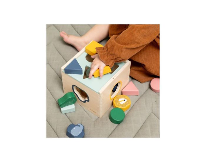 TRIXIE Cubes  Formes en Bois Animaux - Ds 18 mois (2)