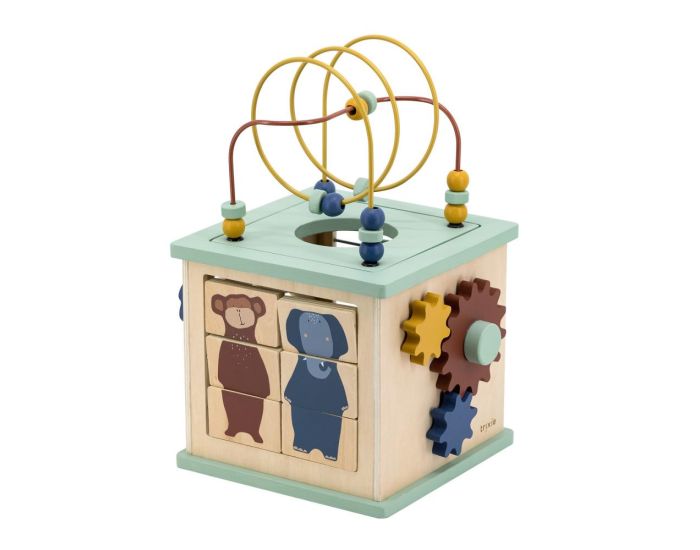 TRIXIE Cube d'activits 5-en-1 en bois (4)