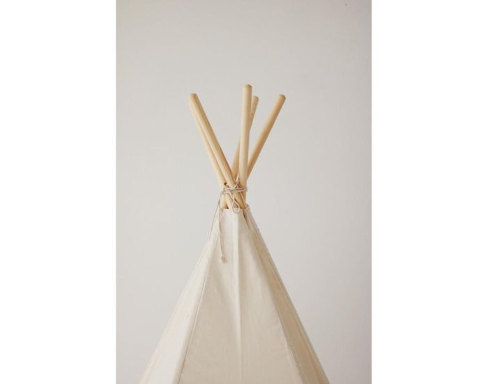 MOI MILI Tente Tipi avec Tapis - Beige Gris (1)