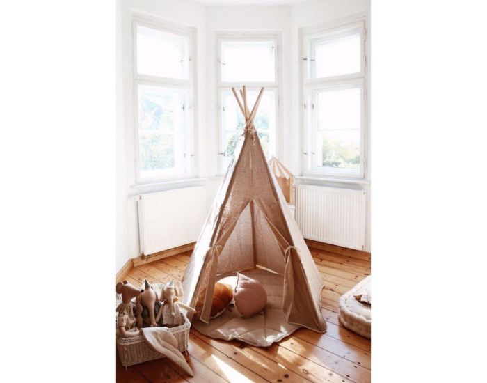 MOI MILI Tente Tipi Lin Naturel -  Beige (7)