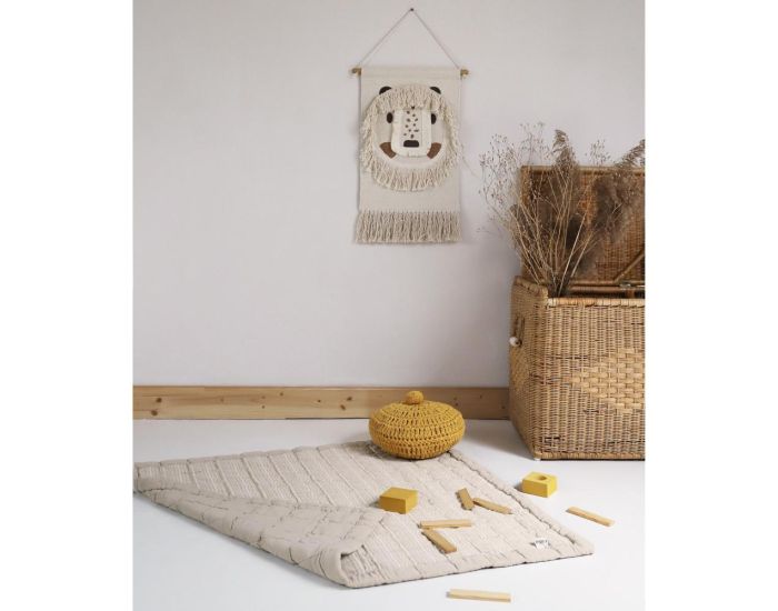 NATTIOT Baby Relax Tapis Coton Lav - Anna - Sable Lav (4)