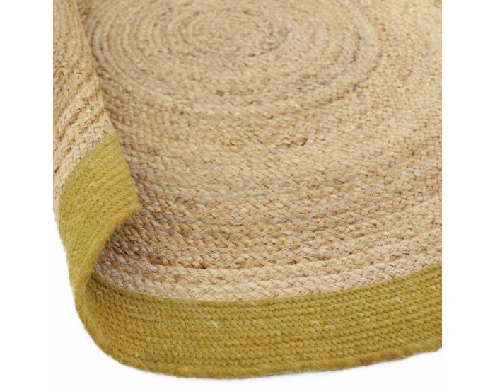 NATTIOT Tapis Coton & Jute - Yhuki - Mango (3)