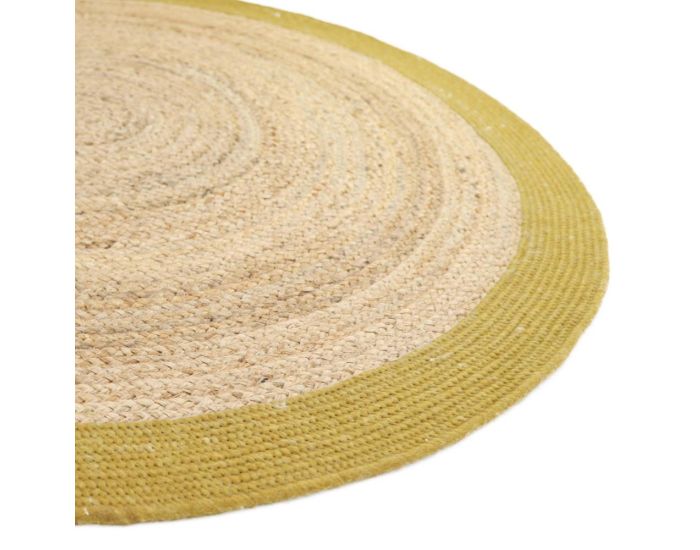 NATTIOT Tapis Coton & Jute - Yhuki - Mango (5)