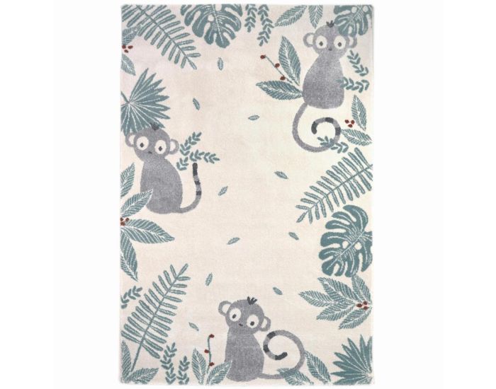 NATTIOT Tapis Enfant - Paradis du Singe Miel - 120 x 170 cm (2)