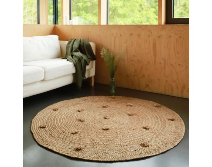 NATTIOT Tapis Jute - Siska -  140 cm (4)