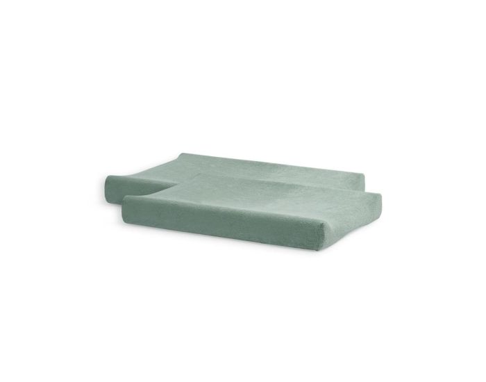 JOLLEIN Lot de 2 Housses Matelas  Langer ponge - Vert Poudr - 50 x 70 cm  (1)