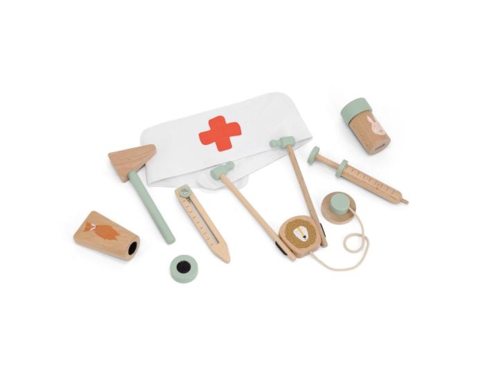 TRIXIE Malette du Docteur en Bois - Ds 3 ans (1)