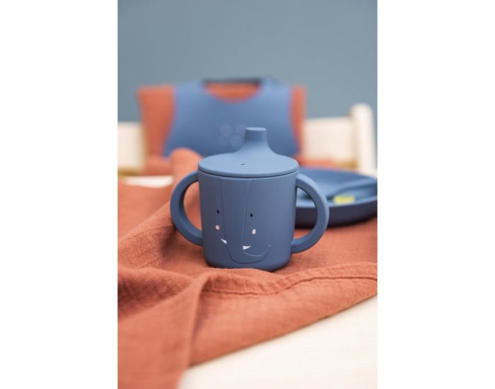 TRIXIE Tasse d'Apprentissage en Silicone - Mrs. Elephant (1)