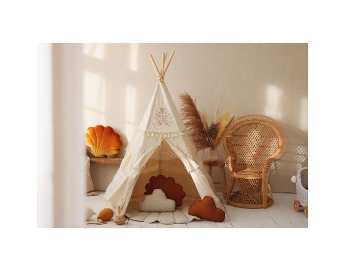 MOI MILI Tente Tipi Boho  Volants - Beige (3)