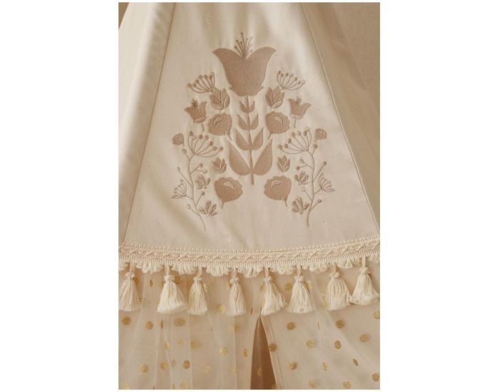 MOI MILI Tente Tipi Boho  Volants - Beige (4)