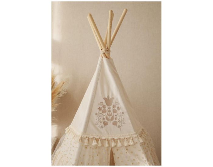 MOI MILI Tente Tipi Boho  Volants - Beige (5)