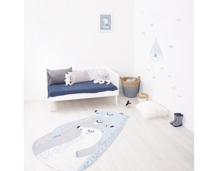 LILIPINSO Tapis Coton - Forme Nuage - Gris Fonc (6)