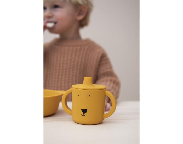 TRIXIE Tasse d'Apprentissage en Silicone - Mr. Lion (1)