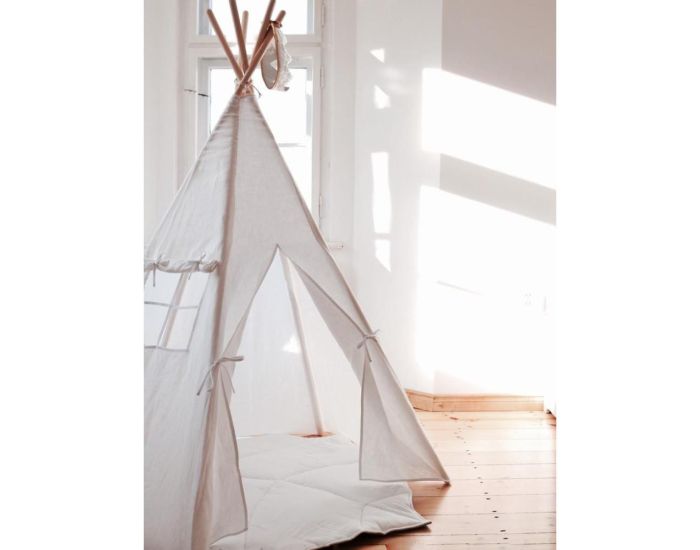 MOI MILI Tente Tipi avec Tapis - Blanc (1)