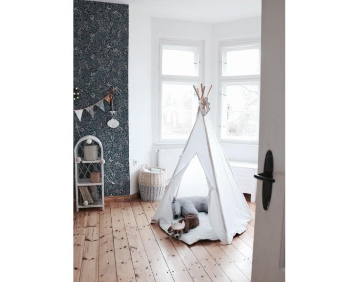 MOI MILI Tente Tipi avec Tapis - Blanc (4)