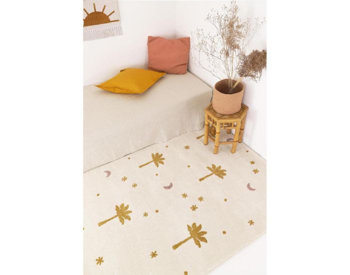 NATTIOT Tapis Enfant - Little Palm Miel  (1)