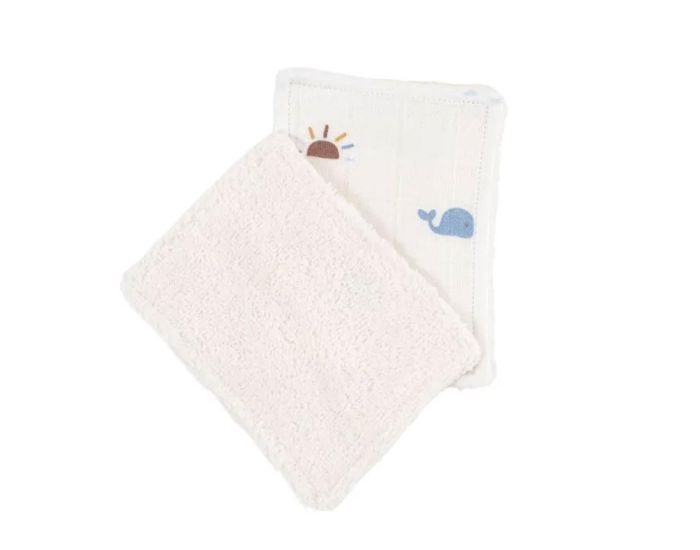 LITTLE CREVETTE Lot de 6 Lingettes Lavables - Malo  (2)