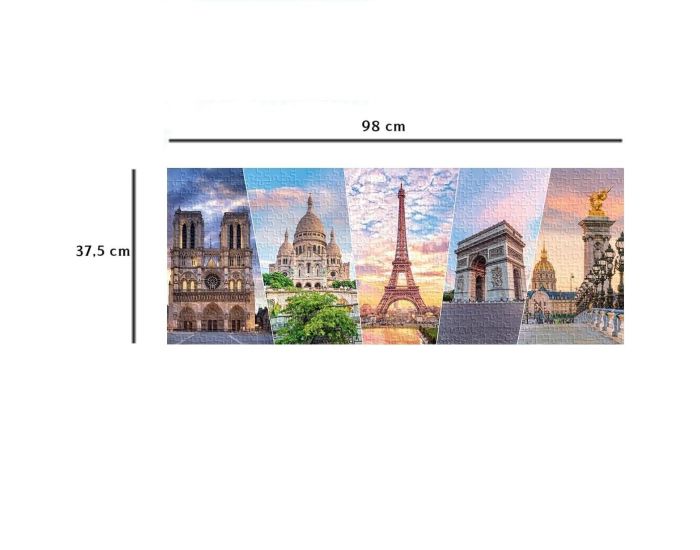 NATHAN Puzzle Les Monuments de Paris 1000 pcs - Ds 12 ans (2)