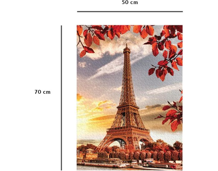 NATHAN Puzzle Tour Eiffel en Automne 1000 pcs - Ds 12 ans (2)