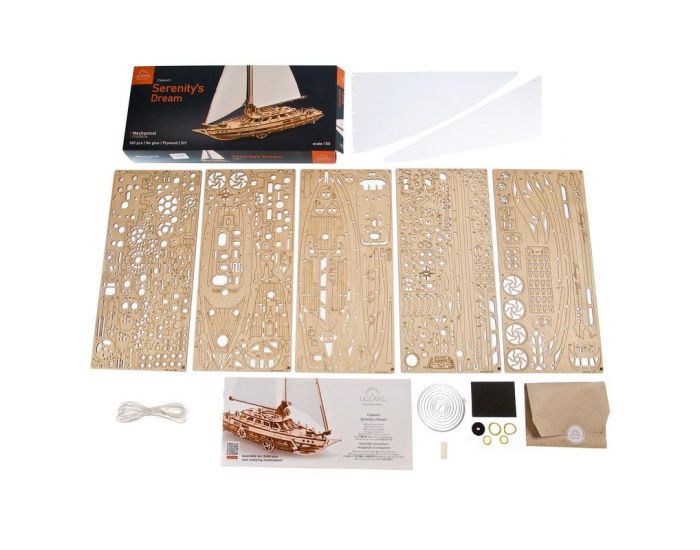 UGEARS Puzzle 3D Bateau  Voile Srnit - Ds 12 ans  (1)