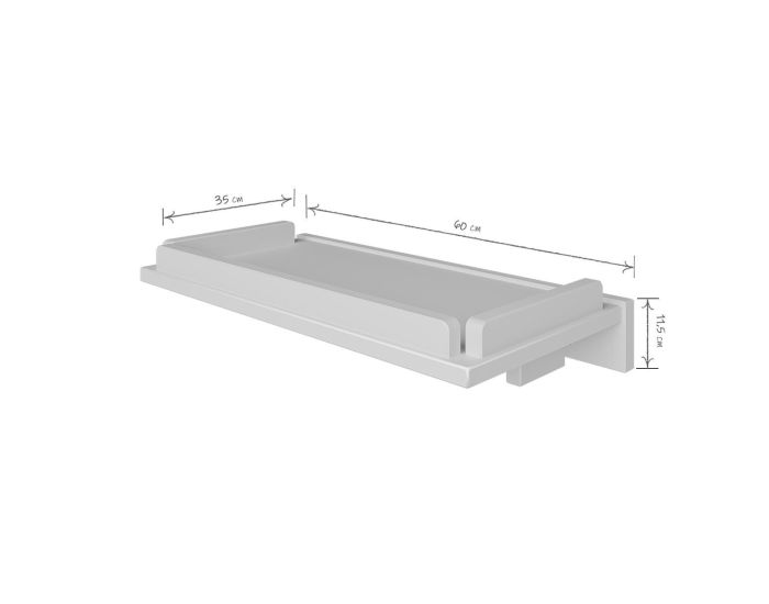 AKITEN RETAIL Tablette Chevet XL pour Lit - Ares Bois (3)