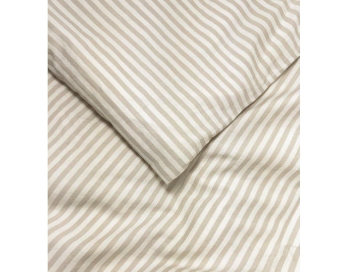 KADOLIS Housse de Couette Bb en Percale de Coton Bio - Ray - Lin 100 x 140 cm (3)