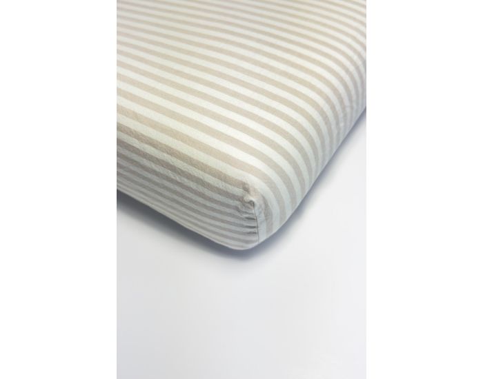 KADOLIS Drap Housse Adulte en Percale de Coton Bio - Ray - Lin (1)