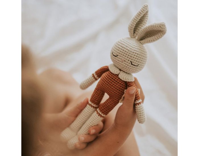 PATTI OSLO Doudou en Crochet - Lapin - Ds la naissance  Marron (3)