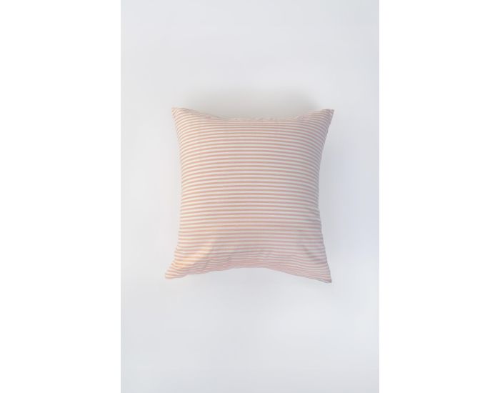 KADOLIS Taie d'Oreiller en Percale de Coton Bio - Ray - Peach (1)