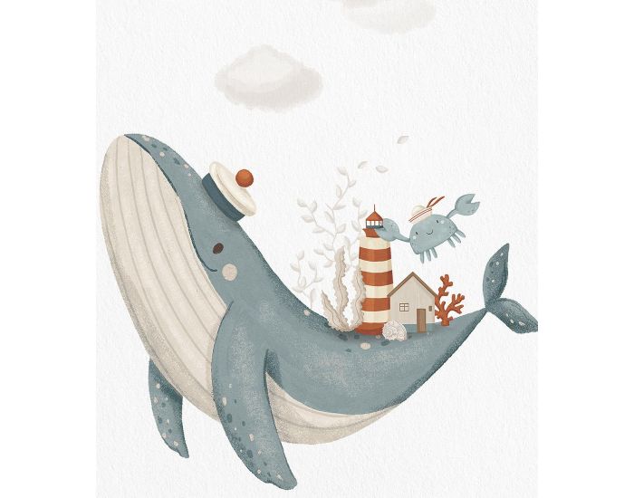 LILIPINSO Affiche Enfant - Lotan - La Baleine (1)