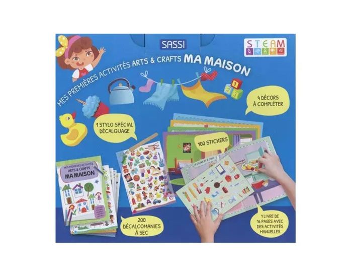 SASSI JUNIOR Mes Premires Activits Arts & Crafts - Ma Maison - Ds 4 ans  (1)